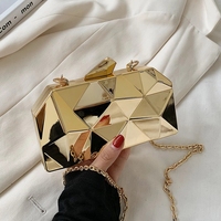 Turn Heads with the Confident Queen Gold Box Clutch 2